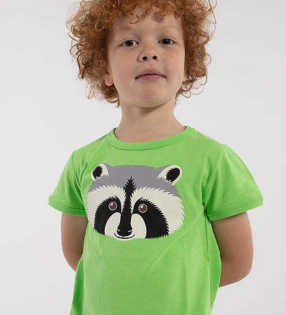 DYR T-shirt - DyrHide - Bright Green Vaskebjoern