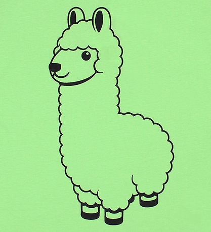 DYR T-shirt - DyrHide - Bright Green Lama Buddy