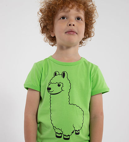 DYR T-shirt - DyrHide - Bright Green Lama Buddy