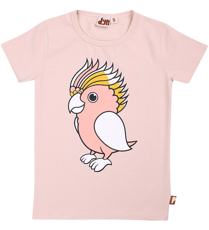 DYR T-shirt - DyrGrowl T - Lt Rose Papegoeje