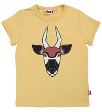 DYR T-shirt - DyrHide - Faded Yellow Bongo Antilope DYR T-shirt - DyrHide - Faded Yellow Bongo Antilope