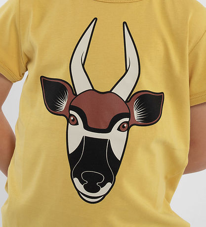 DYR T-shirt - DyrHide - Faded Yellow Bongo Antilope