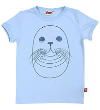 DYR T-shirt - DyrHide - Baby Blue Outline Sael DYR T-shirt - DyrHide - Baby Blue Outline Sael