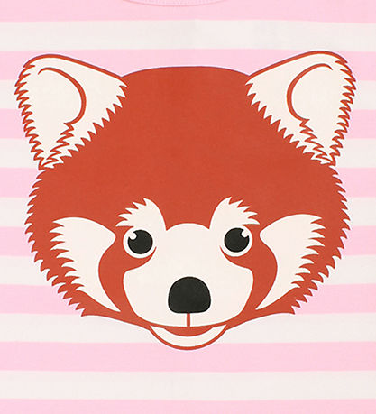 DYR T-shirt - DyrGrowl - Pastel Pink/Chalk Roed Panda DYR T-shirt - DyrGrowl - Pastel Pink/Chalk Roed Panda