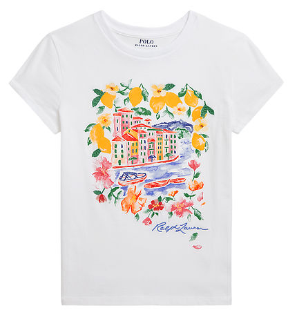 Polo Ralph Lauren T-shirt - Hvid m. Print