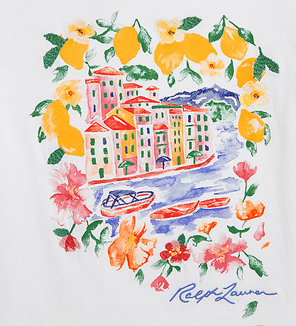 Polo Ralph Lauren T-shirt - Hvid m. Print Polo Ralph Lauren T-shirt - Hvid m. Print