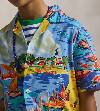 Polo Ralph Lauren Skjorte - Andy Camp - Multifarvet m. Strandpri Polo Ralph Lauren Skjorte - Andy Camp - Multifarvet m. Strandpri