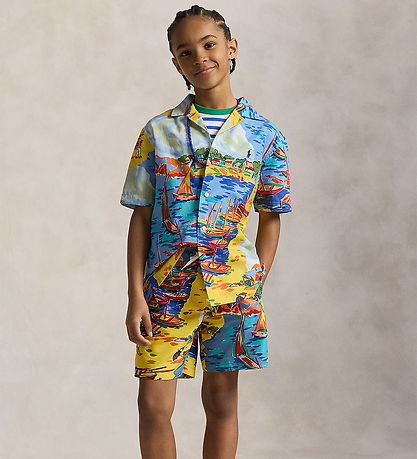 Polo Ralph Lauren Skjorte - Andy Camp - Multifarvet m. Strandpri Polo Ralph Lauren Skjorte - Andy Camp - Multifarvet m. Strandpri