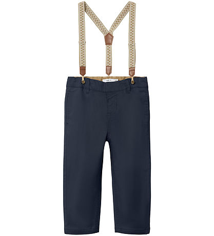 Name It Bukser m. Seler - NmmBen - Chino - Dark Sapphire