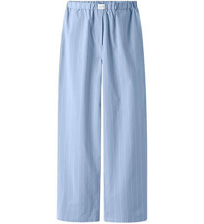 LMTD Trousers - NlfHelles - Poplin - Heather/White Alyssum
