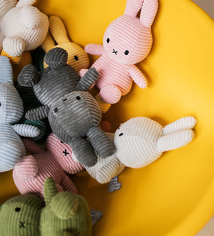 Bon Ton Toys Bamse - 23 cm - Miffy Corduroy - Soft Grey