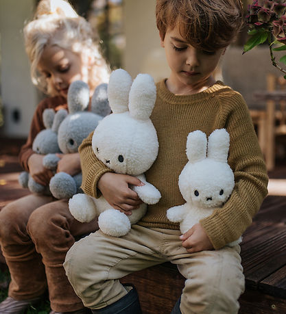 Bon Ton Toys Bamse - 23 cm - Miffy ECO Teddy - Light Grey