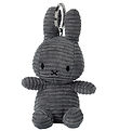 Bon Ton Toys Nøglering - 12 cm - Miffy ECO Corduroy - Grey