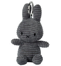Bon Ton Toys Nøglering - 12 cm - Miffy ECO Corduroy - Grey
