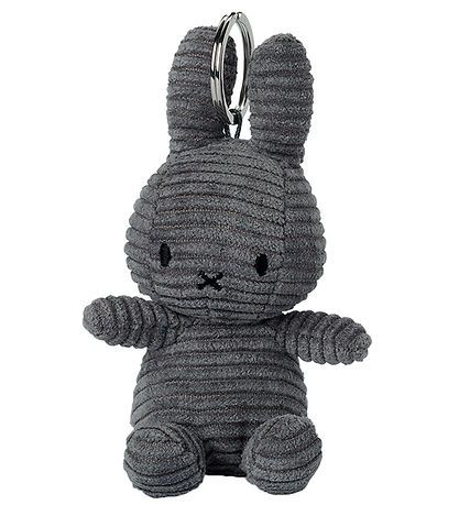 Bon Ton Toys Nøglering - 12 cm - Miffy ECO Corduroy - Grey