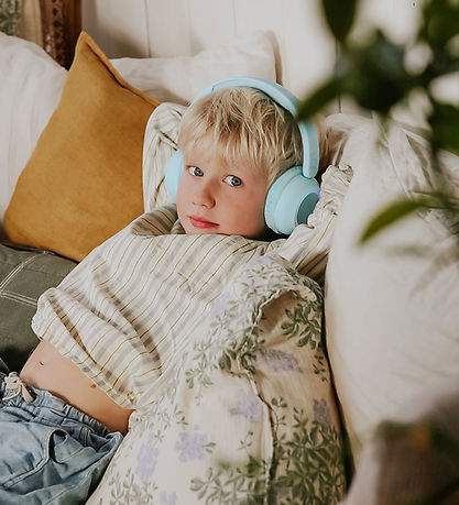 Lalarma Høretelefoner m. Lys - Trådløs - 85db - Blå