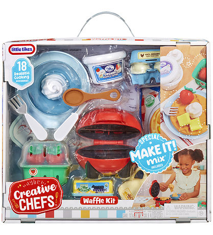 Little Tikes Legemad - Creative Chefs - 18 Dele - Vaffelsæt Little Tikes Legemad - Creative Chefs - 18 Dele - Vaffelsæt