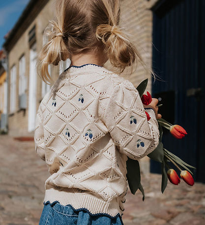 Fliink Cardigan - Knitted - Mela Ruffle - Sandshell