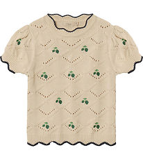 Fliink T-shirt - Strik - Mela - Sandshell Fliink T-shirt - Strik - Mela - Sandshell