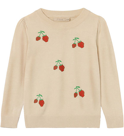 Fliink Bluse - Strik - Favo - Sandshell Fliink Bluse - Strik - Favo - Sandshell