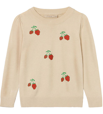 Fliink Bluse - Strik - Favo - Sandshell Fliink Bluse - Strik - Favo - Sandshell