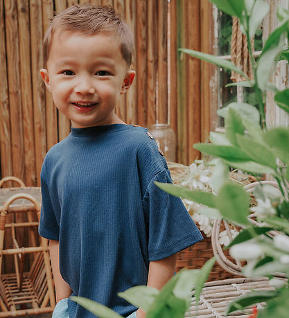 Fliink T-shirt - Rib - Kenna - Insignia Blue