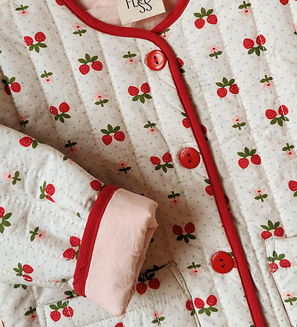 Flöss Jakke - Sofia - Soft White Berry