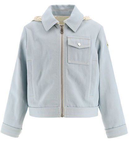 Moncler Denimjakke med Hætte - Esme - Royal Moncler Denimjakke med Hætte - Esme - Royal