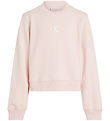 Calvin Klein Sweatshirt - Ck Logo - Silver Peony Pink Calvin Klein Sweatshirt - Ck Logo - Silver Peony Pink