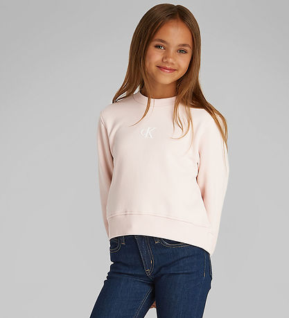 Calvin Klein Sweatshirt - Ck Logo - Silver Peony Pink Calvin Klein Sweatshirt - Ck Logo - Silver Peony Pink