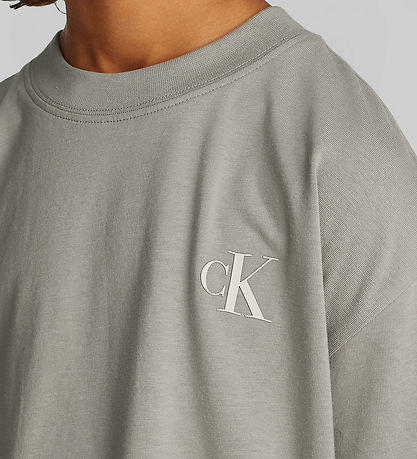 Calvin Klein T-shirt - Miami Backprint - Laurel Oak Grey