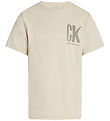 Calvin Klein T-shirt - Chest Surf Graphic - Oyster Grey Calvin Klein T-shirt - Chest Surf Graphic - Oyster Grey