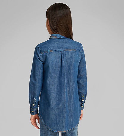 Calvin Klein Skjorte - Denim - Mid Serenity Blue