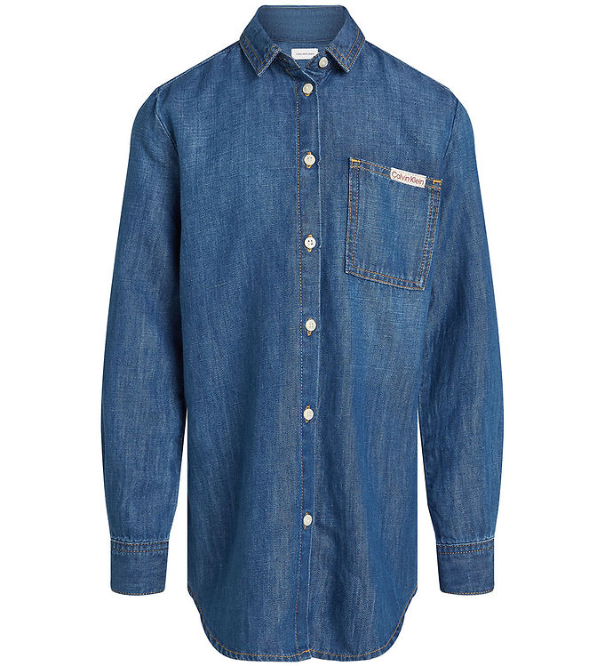 Calvin Klein Skjorte - Denim - Mid Serenity Blue