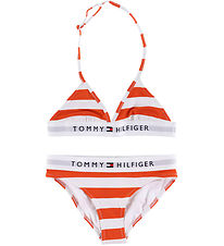 Tommy Hilfiger Bikini - Triangle - Breton Stripe Brilliant Orang Tommy Hilfiger Bikini - Triangle - Breton Stripe Brilliant Orang