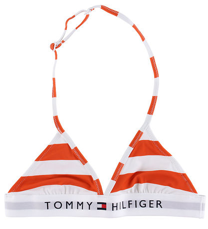 Tommy Hilfiger Bikini - Triangle - Breton Stripe Brilliant Orang Tommy Hilfiger Bikini - Triangle - Breton Stripe Brilliant Orang
