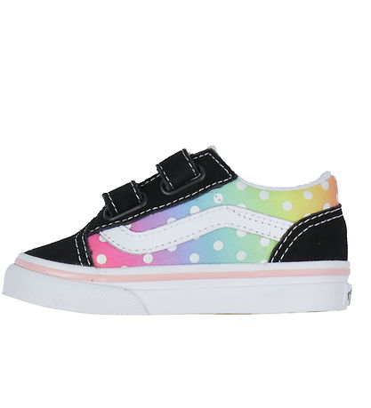 Vans Sko - Old Skool V Glow Rainbow - Sort/Multi
