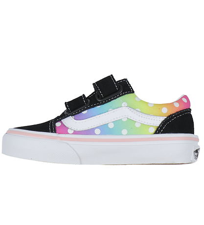 Vans Shoes - Old Skool V Glow Rainbow - Black/Multi