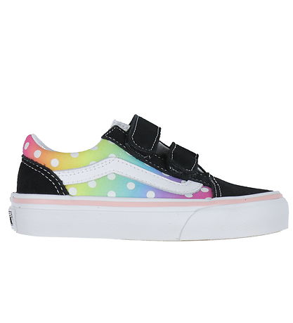 Vans Shoes - Old Skool V Glow Rainbow - Black/Multi