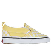 Vans Sko - Classic Slip-On - Gul/Hvidternet Vans Sko - Classic Slip-On - Gul/Hvidternet
