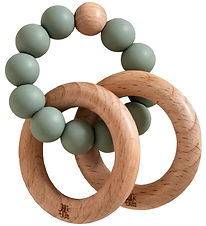 Jack o Juno Bidering - Bøgetræ/Silikone - Bubble - Sage Jack o Juno Bidering - Bøgetræ/Silikone - Bubble - Sage