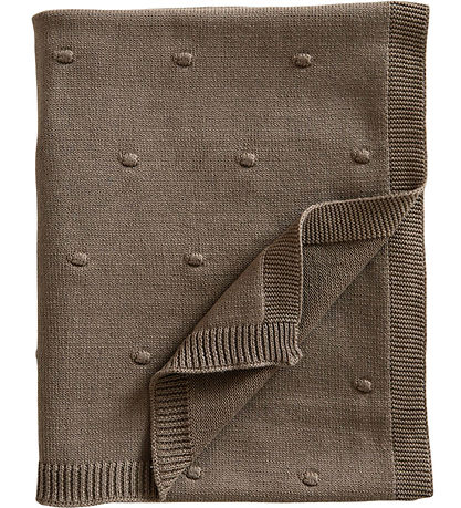 Jack o Juno Tæppe - 80x100 cm - Strik - Bubble - Coffee Jack o Juno Tæppe - 80x100 cm - Strik - Bubble - Coffee