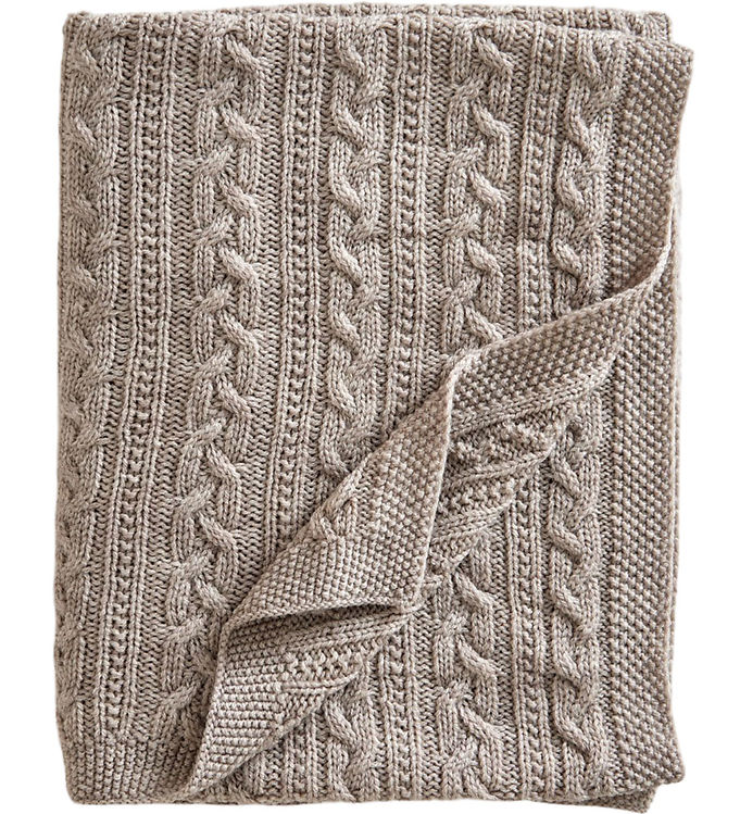 Jack o Juno Tæppe - 80x100 cm - Uld - Oatmeal