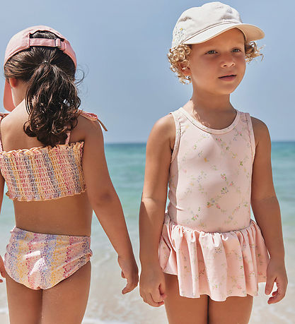 Wheat Badedragt - UV40+ - Erna - Powder Checked Flowers