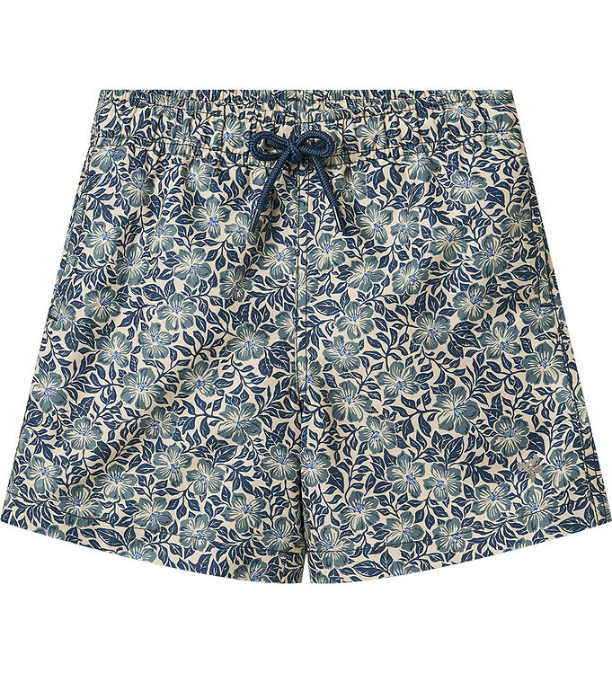 Wheat Badeshorts - Hansi - Blue Hawaii Flowers
