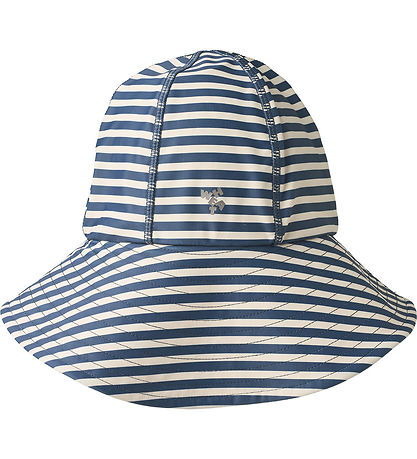 Wheat Badehat- UV40+ - Bora - Blue Stripe Wheat Badehat- UV40+ - Bora - Blue Stripe