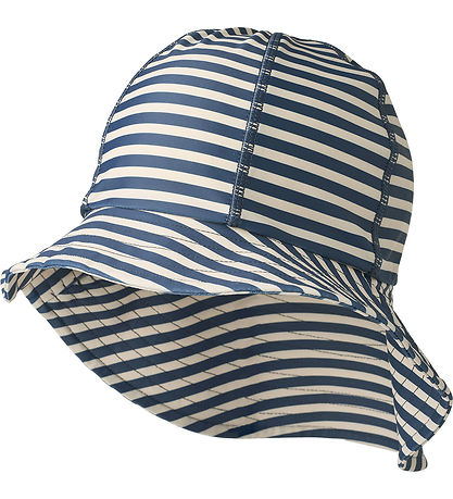 Wheat Badehat- UV40+ - Bora - Blue Stripe