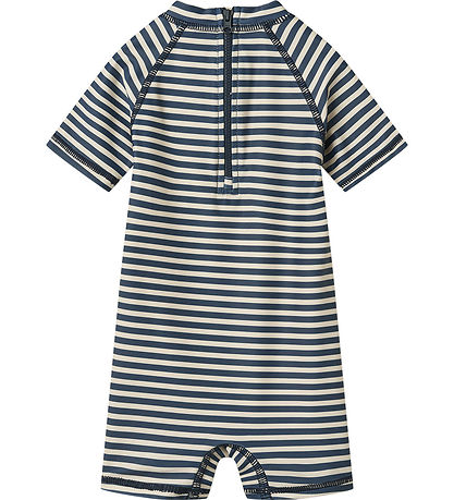 Wheat Badeheldragt - UV40+ - Cas - Blue Stripe