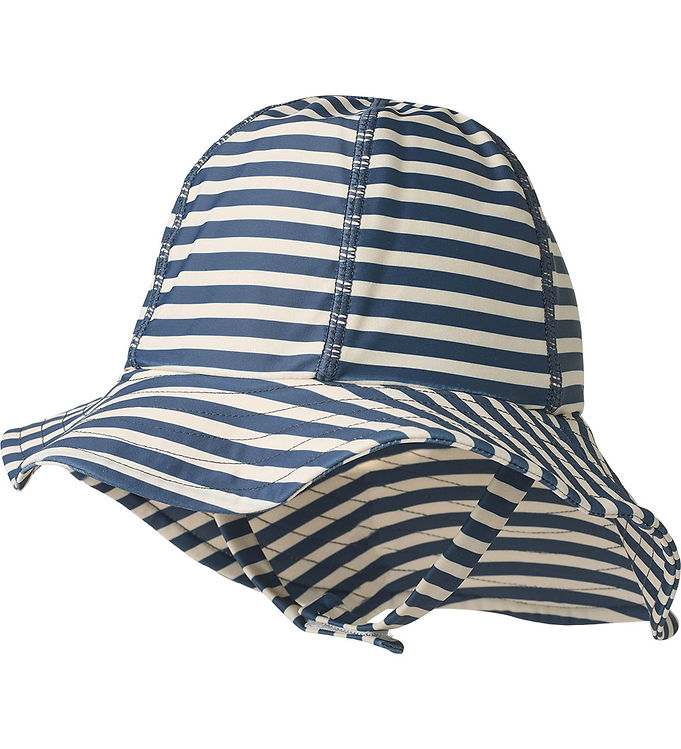 Wheat Badehat - UV40+ - Bora - Blue Stripe billede