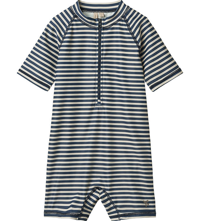 Wheat Badeheldragt - UV40+ - Cas - Blue Stripe